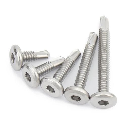 410不銹鋼平頭內六角鉆尾螺u絲 沉頭六角燕尾釘 護欄自攻螺絲m5.